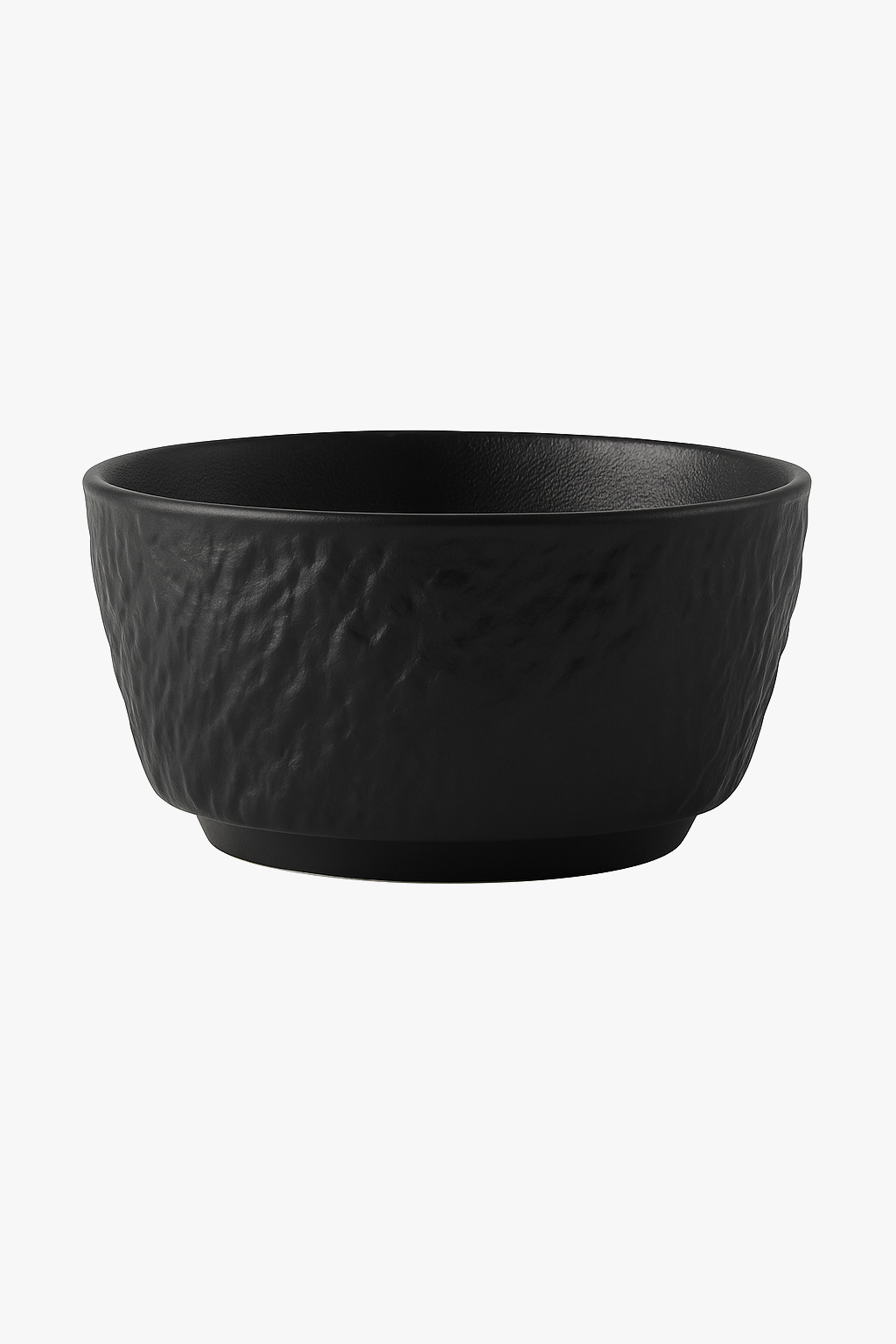 Matte ceramic tableware set with rock pattern, bowls and plates