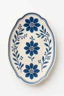 Service vaisselle céramique motif floral assiettes bols tasses