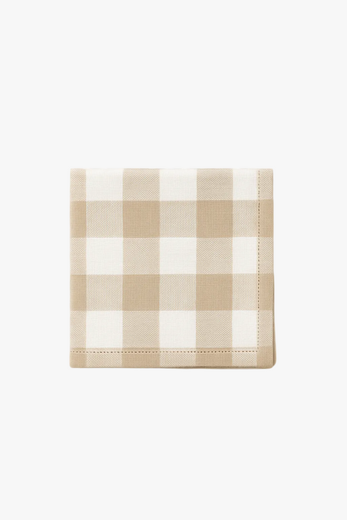 Serviette de table à carreaux style moderne polyester