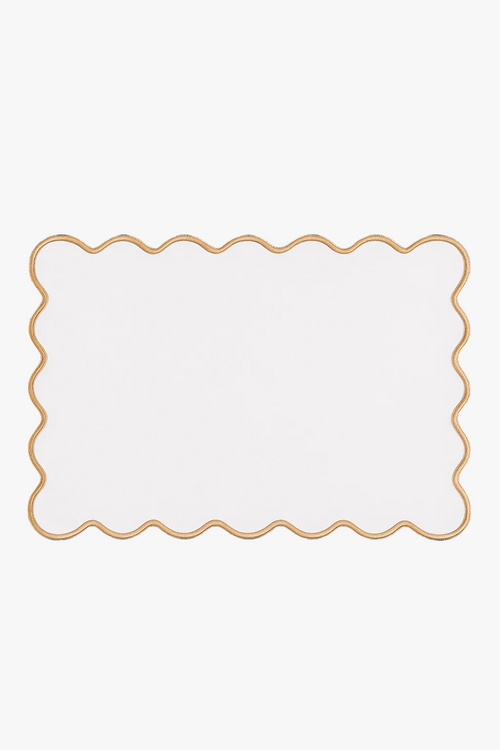 Set de table coton lin motif coquillage marin