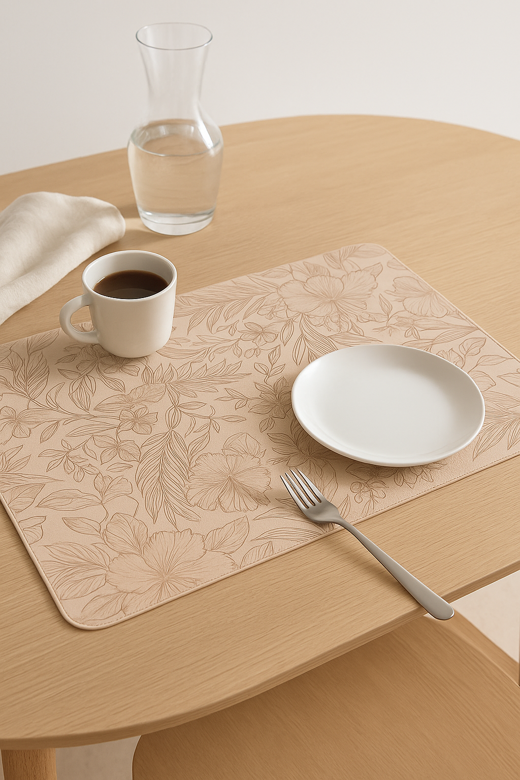 Set de table cuir antiderapant style europeen cuisine