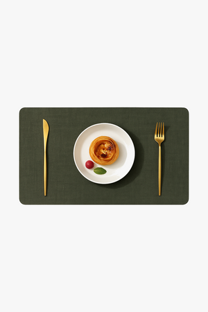 Waterproof dual-sided PU non-slip placemat