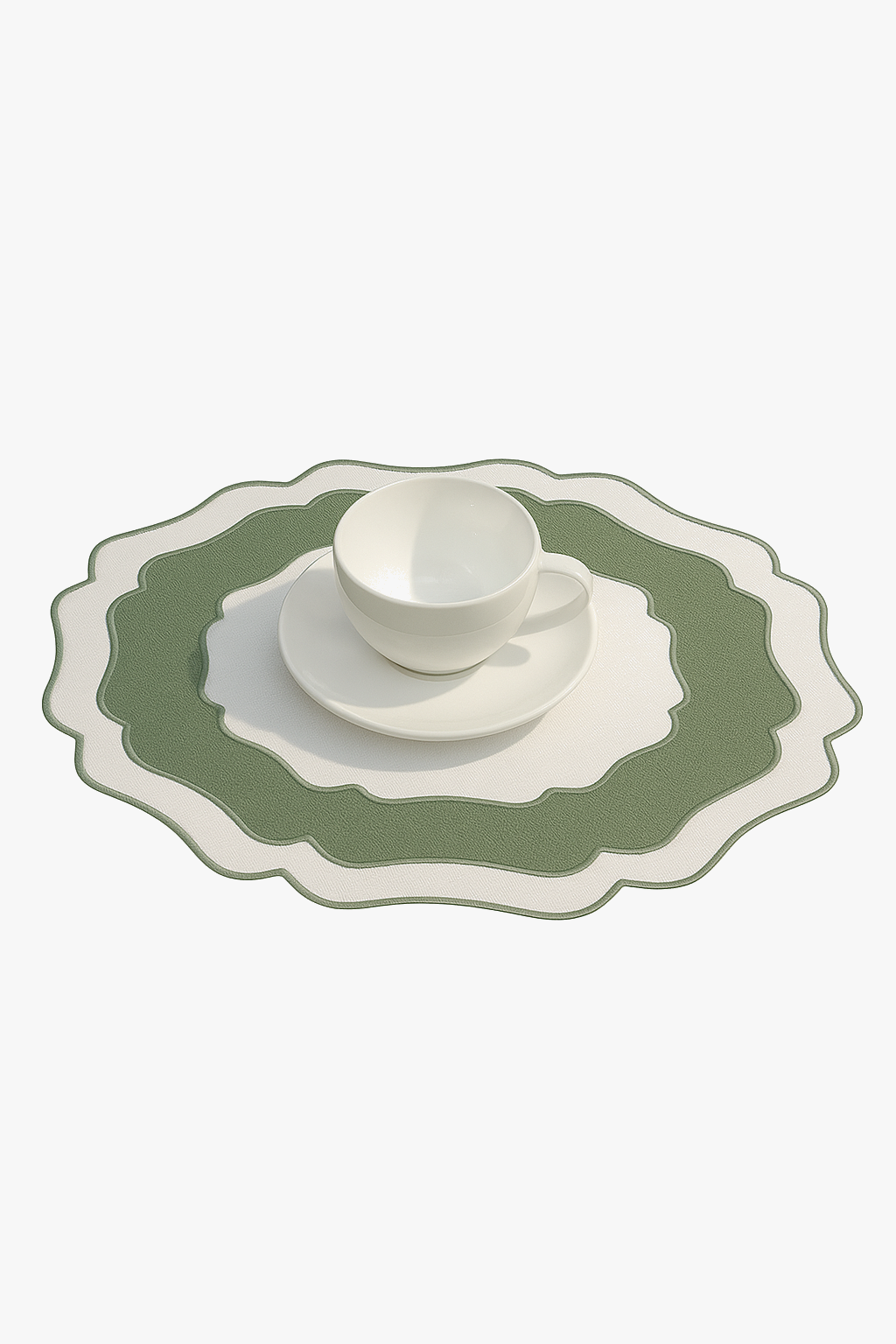 Set de table en lin brodé style classique