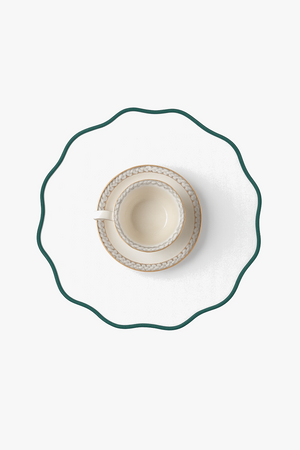 Set de table lin brodé style classique lot