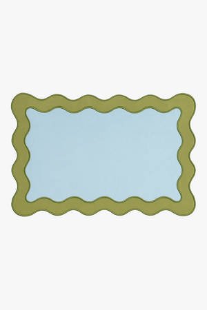 Scallop shell cotton placemat set