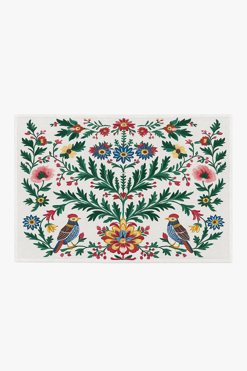 Set de table oiseaux style william morris vintage