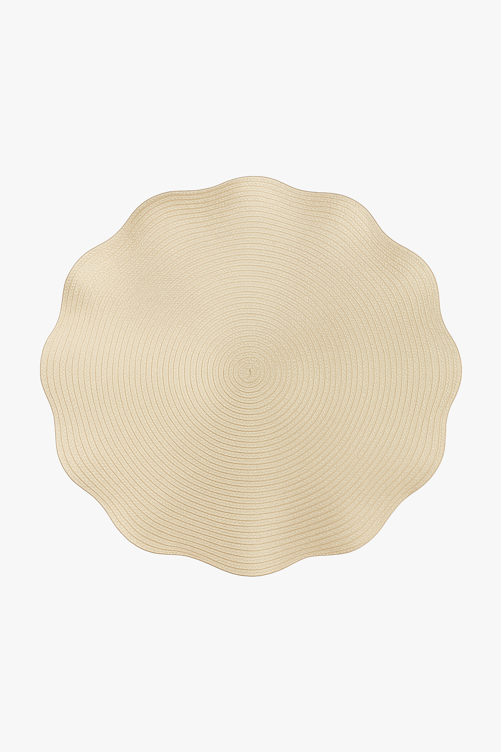 Set de table rond ondulé tressé lavable moderne