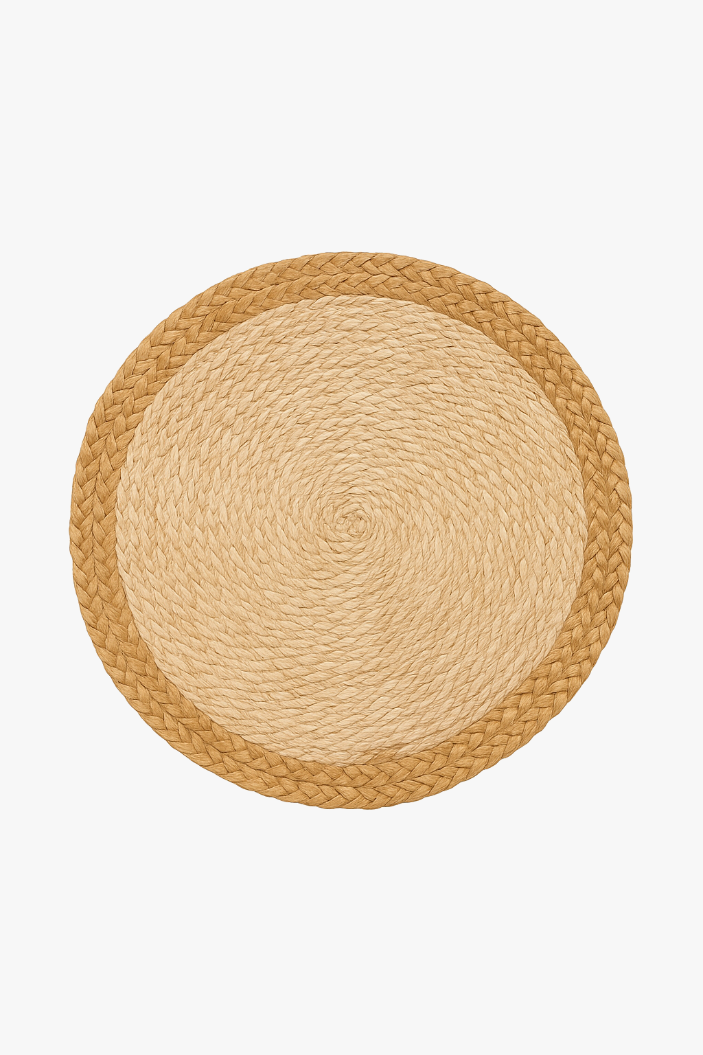 Set de table rond tressé jacinthe style bohème
