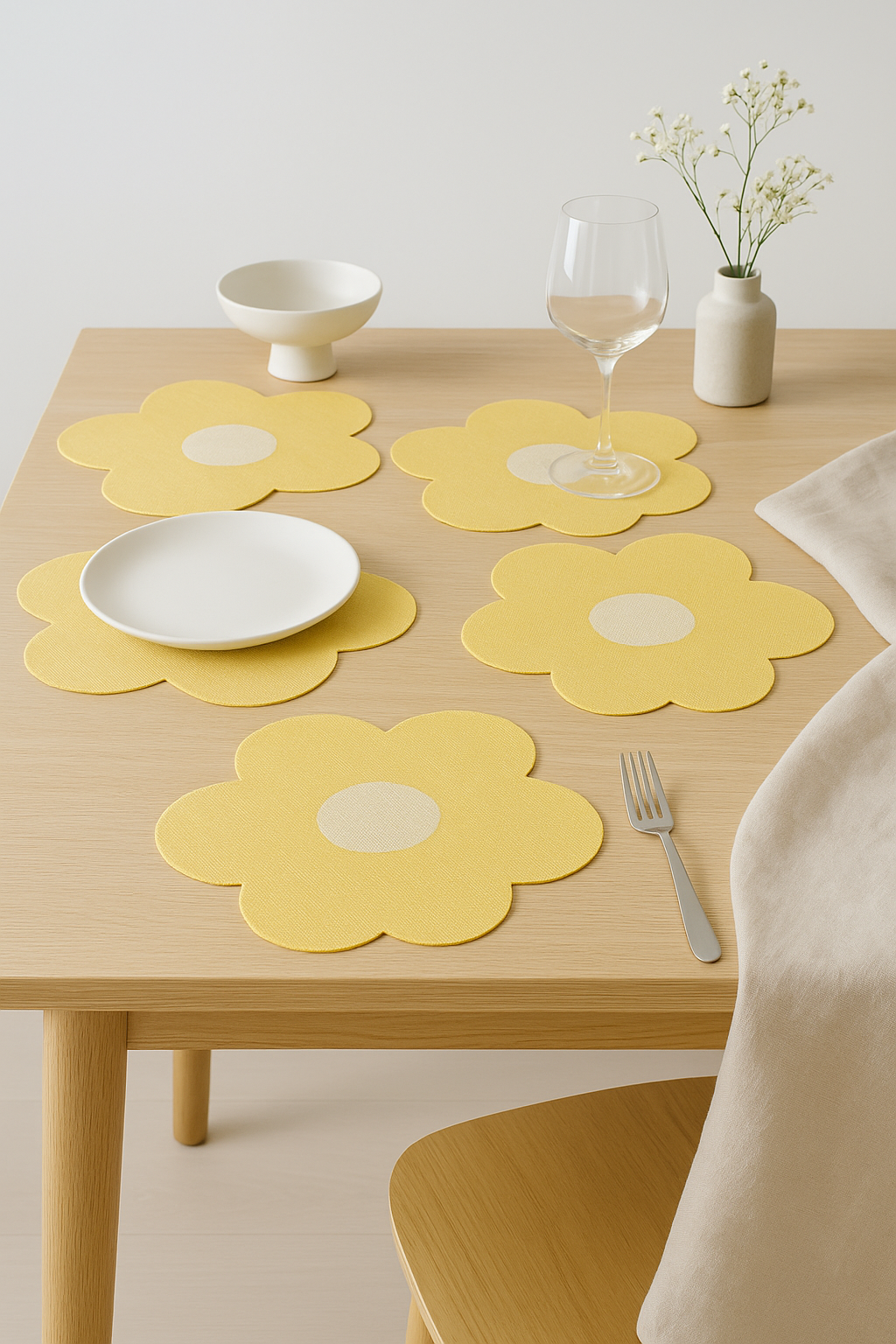 Set de table style prairie motifs floraux - vue 3 sur 2