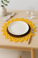 Set de table tournesol style champêtre pour cuisine