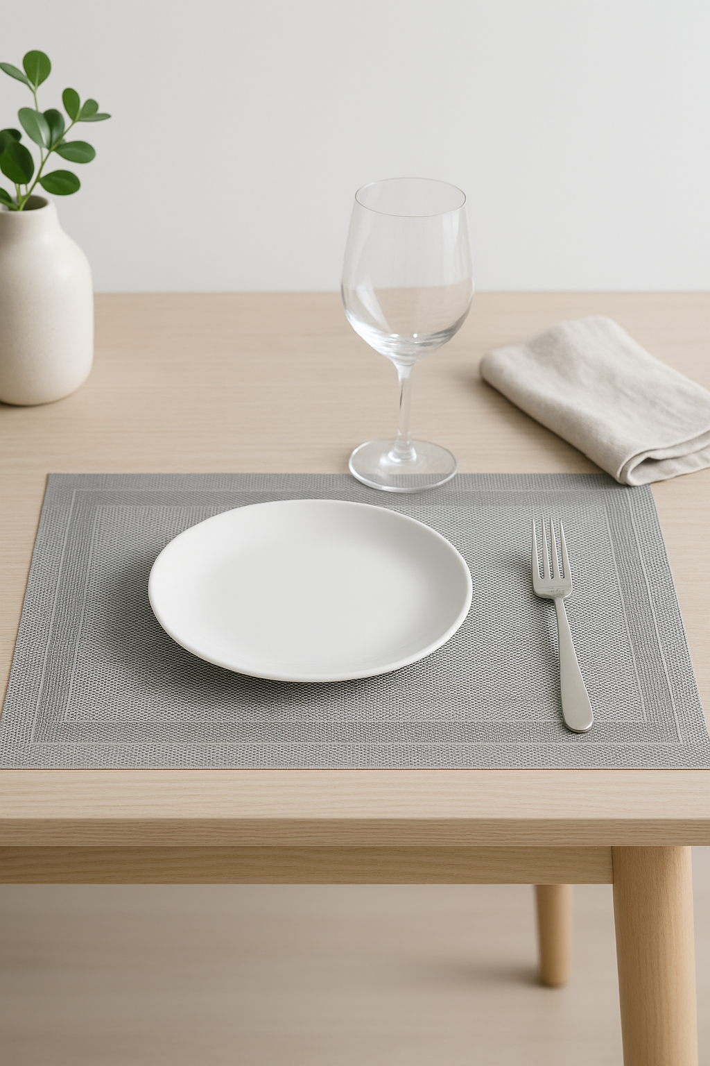 Set de table vinyle tissé antidérapant lavable - vue 3 sur 2