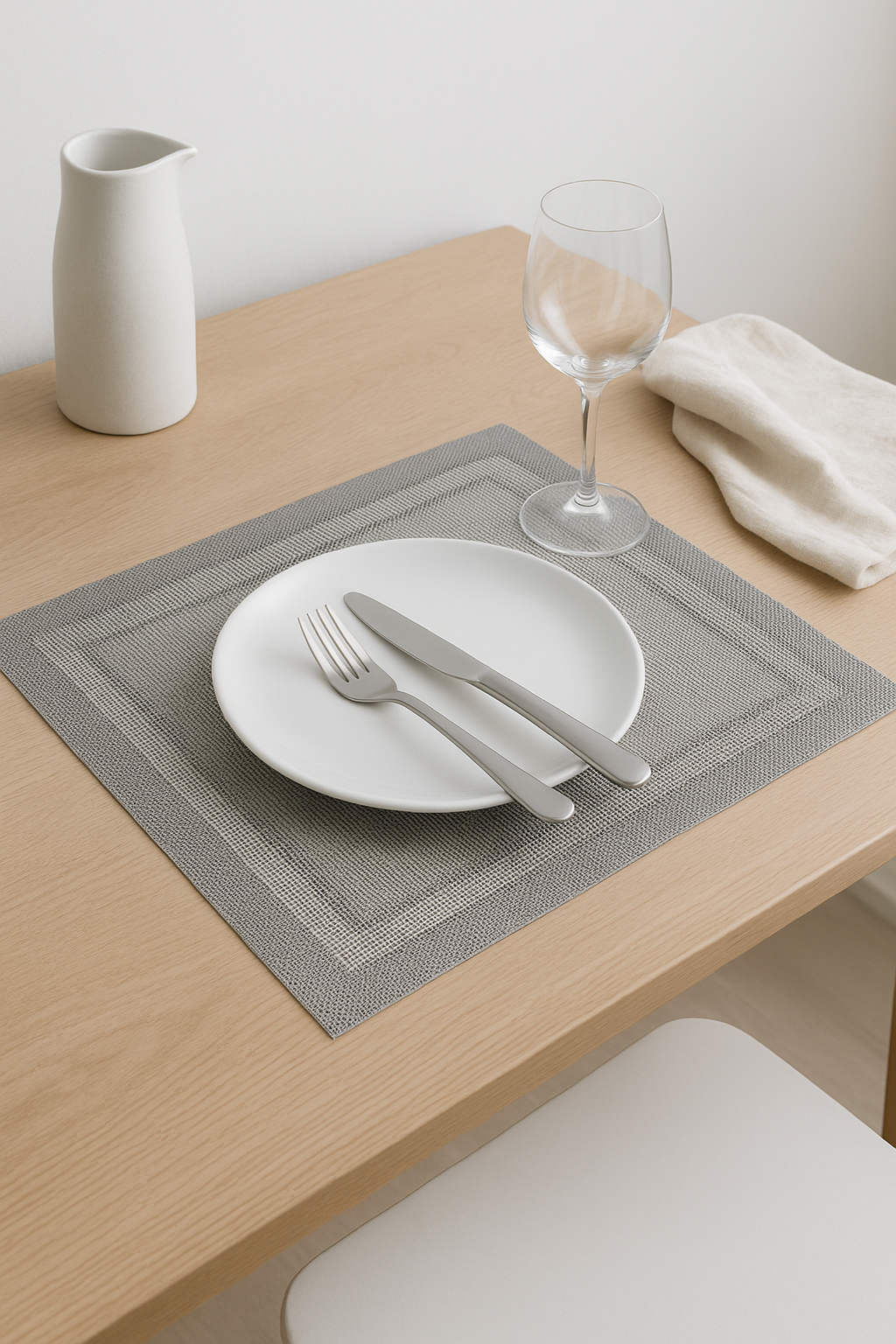 Set de table vinyle tissé antidérapant résistant chaleur - vue 3 sur 2