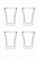 Set tasses espresso double paroi verre isotherme 80ml
