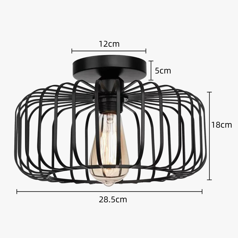 simple cage à oiseaux plafonnier luminaire décoratif