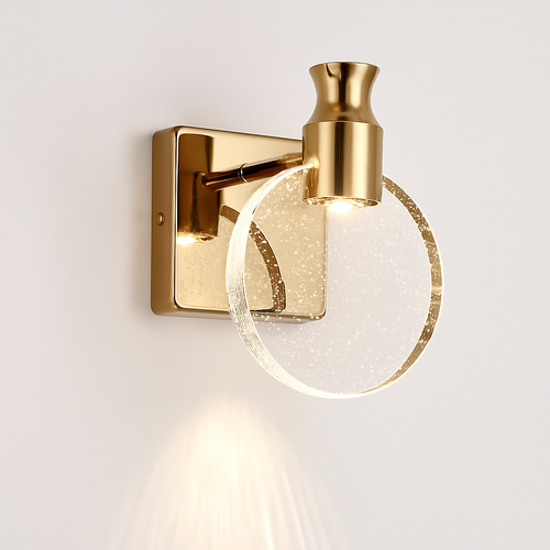 Simple chambre salon cristal applique murale LED lampe miroir avant lampe salle de bain maquillage lampe applique murale décor à la maison lumières miroir lampe