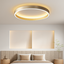 Simple round LED ceiling light for bedroom, modern home decor, Nordic minimal living room lamp