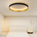 Simple round LED ceiling light for bedroom, modern home decor, Nordic minimal living room lamp