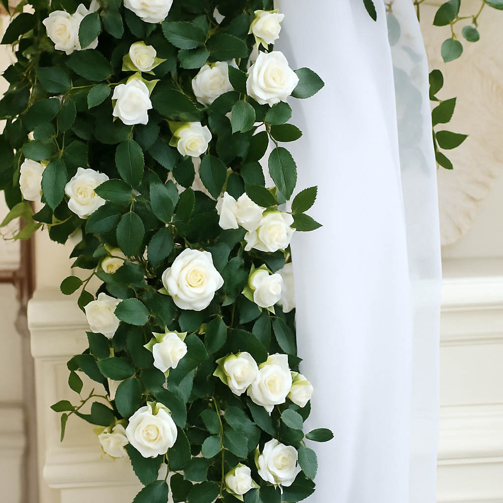 soie artificielle fleurs faux roses décoration élégante pour intérieur