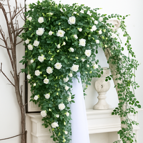 soie artificielle fleurs faux roses décoration élégante pour intérieur