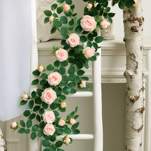 soie artificielle fleurs faux roses décoration élégante pour intérieur