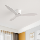 SOVE ventilateur de plafond blanc plancher bas Ultra mince 17 cm DC ventilateur de plafond avec télécommande ventilateurs de plafond simples sans lumière 220 V
