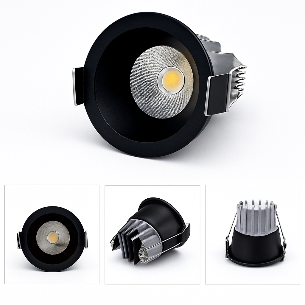 Spot Dimmable LED 3W 5W Anti-éblouissement LED LED éclairage chambre cuisine COB encastré