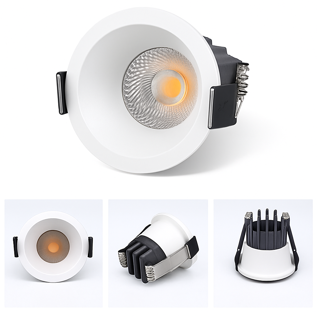 Spot Dimmable LED 3W 5W Anti-éblouissement LED LED éclairage chambre cuisine COB encastré - vue 4 sur 6