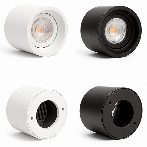 Spot Downlights LED anti-éblouissants montés en Surface 7W9W12W15W20W24W Epistar puce COB Angle réglable - vue 3 sur 6