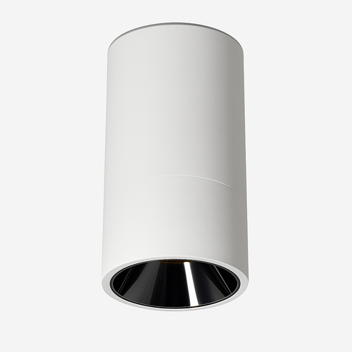 Spot en cylindre moderne à LED noir ou blanc