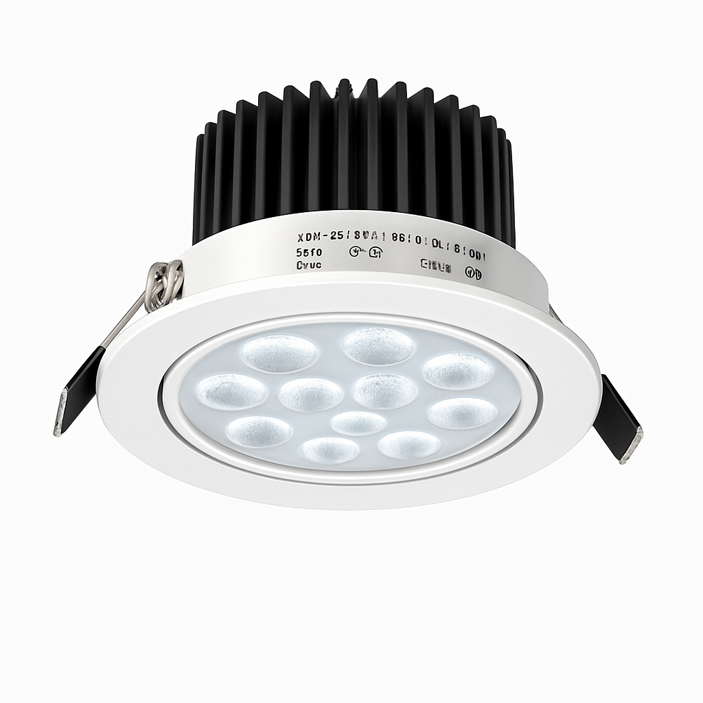 spot encastré led pour éclairage de bijouterie commercial