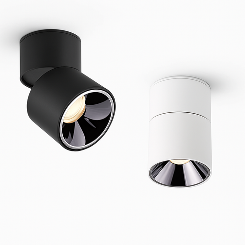 spot led dimmable anti-éblouissement pliant rotatif en surface