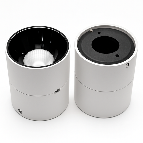 spot led dimmable anti-éblouissement pliant rotatif en surface