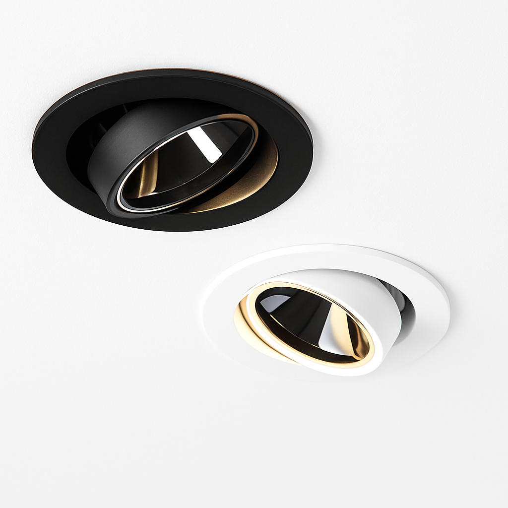 spot led encastrable anti-éblouissement réglable pour intérieur
