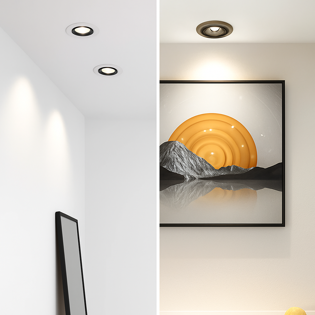 spot led encastrable rotatif 360 degrés pour intérieur - vue 9 sur 8
