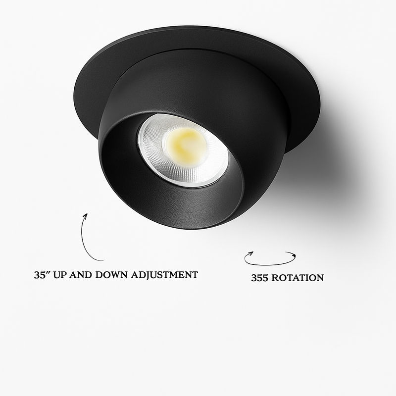 spot led encastrable rotatif à intensité variable éclairage intérieur