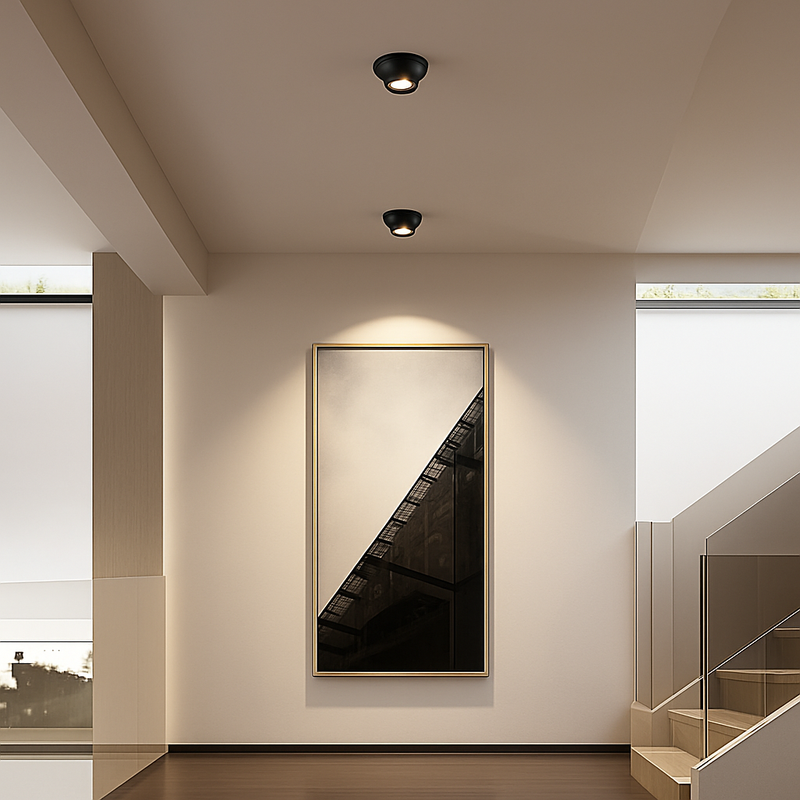 spot led encastrable rotatif à intensité variable éclairage intérieur