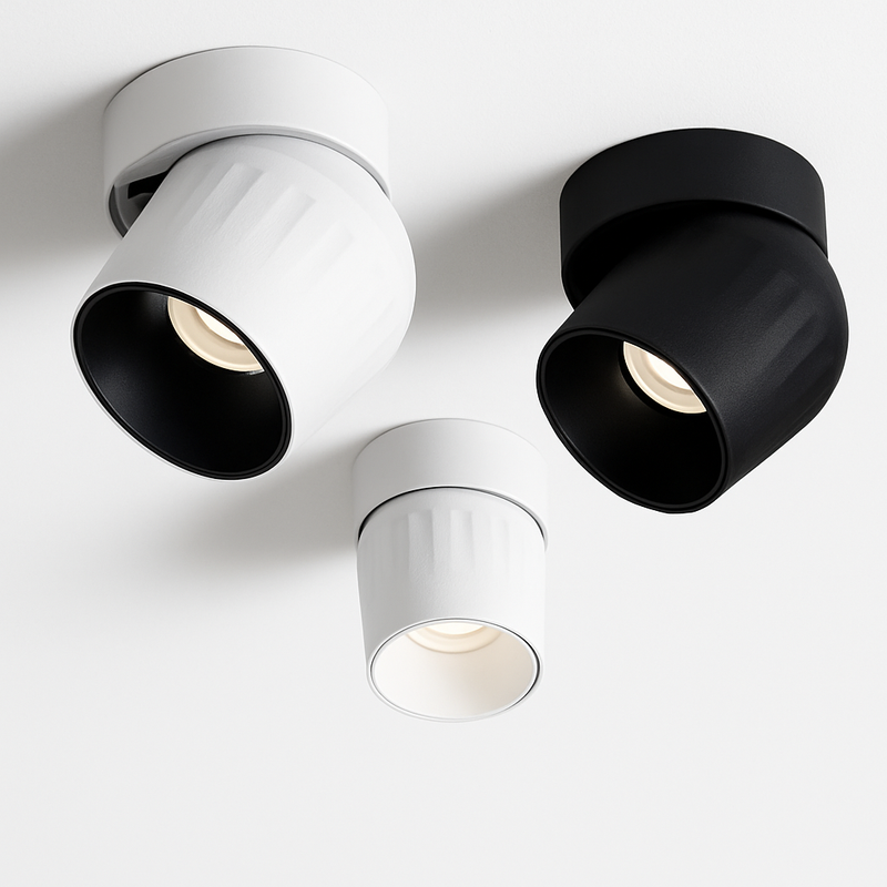 spot led rotatif à 360° éclairage mural pliable et anti-vertige