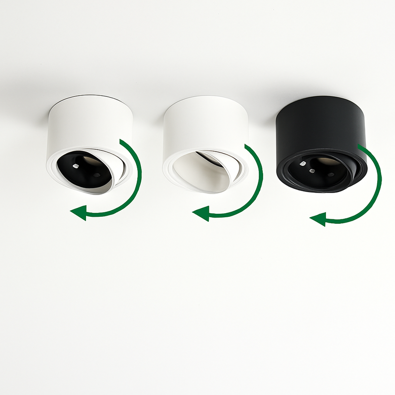 spot led ultra mince en aluminium réglable anti éblouissement moderne