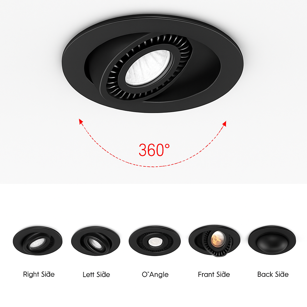 Spot lumineux LED encastrable au plafond - vue 3 sur 8