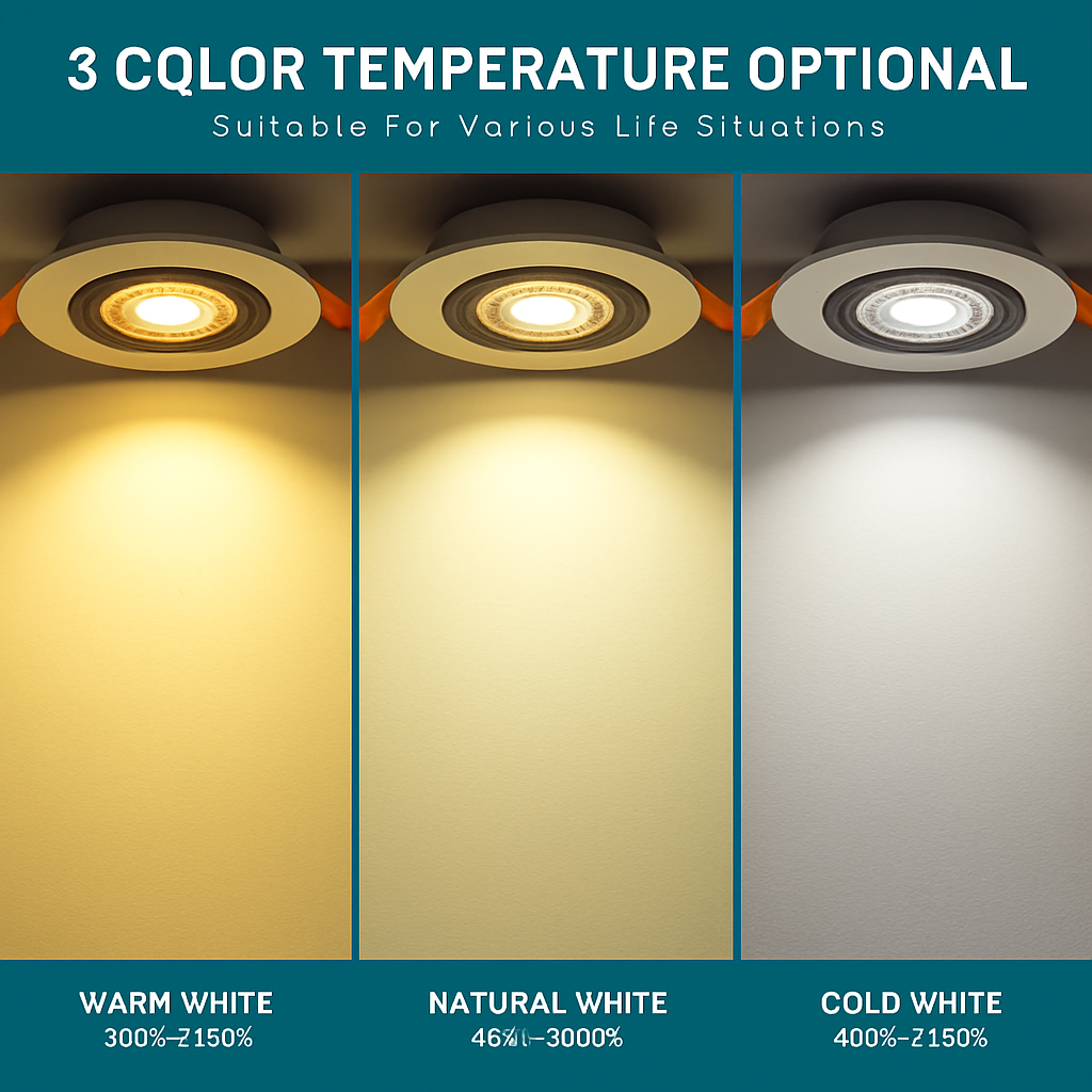 Spot lumineux LED encastrable au plafond - vue 4 sur 8