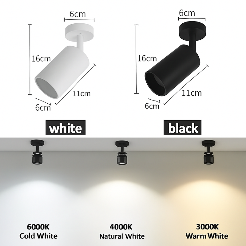 Spot lumineux LED à intensité réglable