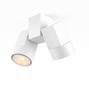 Spot moderne avec double LED en aluminium blanc