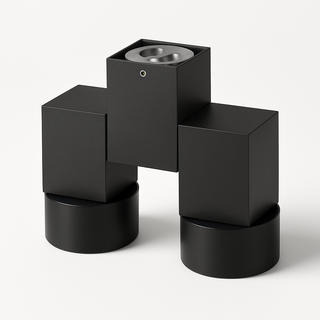 Spot moderne avec double LED en aluminium blanc - vue 11 sur 10