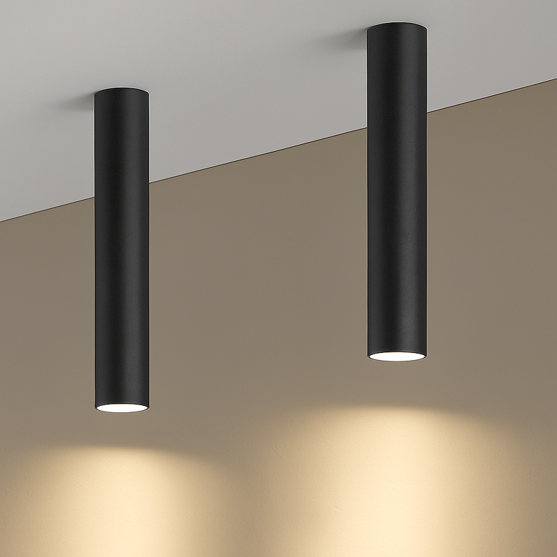 Spot moderne LED en forme de tube doré Grover