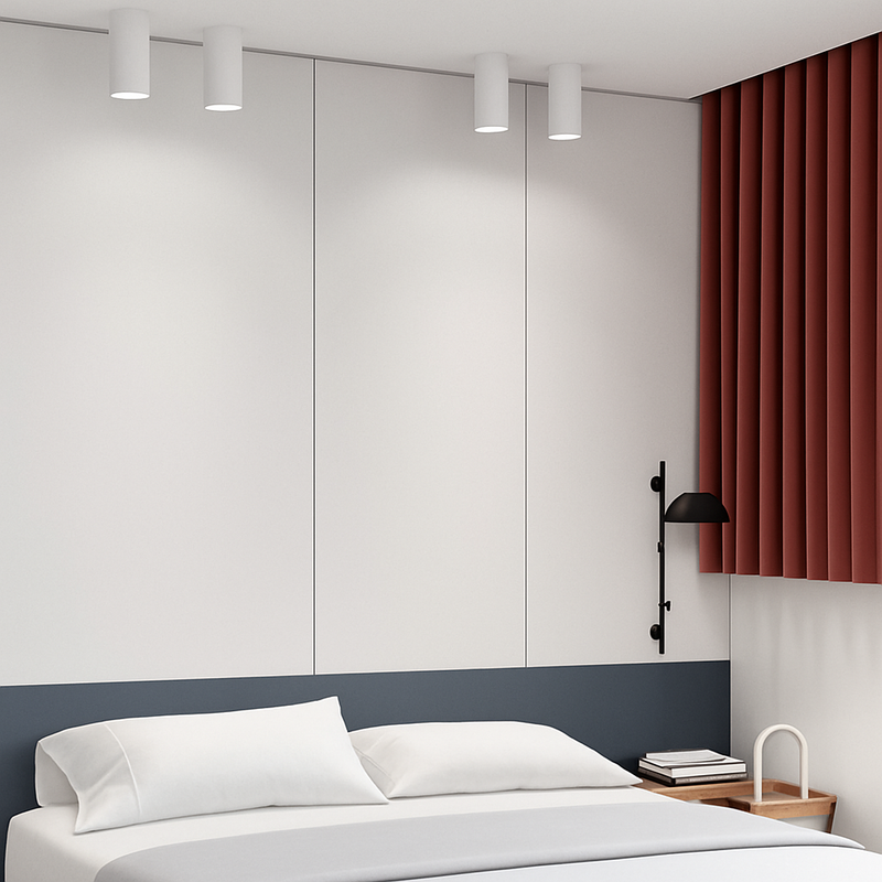 Spot moderne LED en forme de tube doré Grover