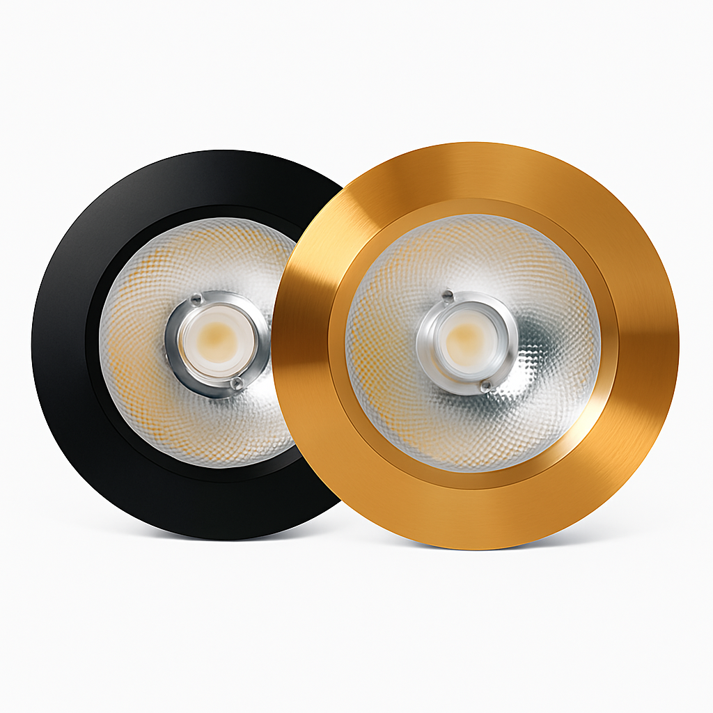 Spot moderne LED extra fin rond en aluminium Delma - vue 5 sur 7