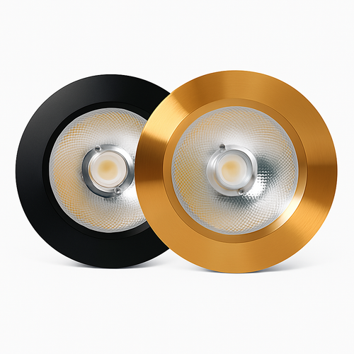 Spot moderne LED extra fin rond en aluminium Delma