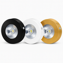 Spot moderne LED extra fin rond en aluminium Delma