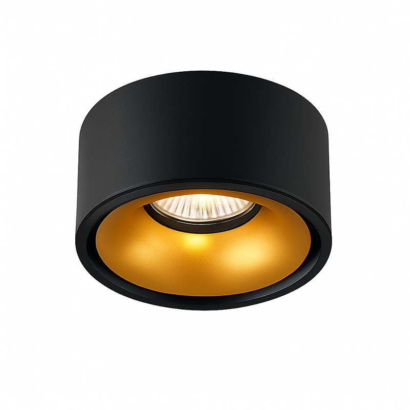 Spot moderne LED rond et encastrable en métal Lory