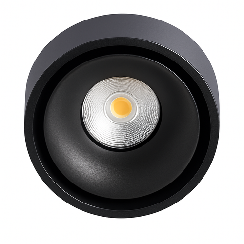 Spot moderne LED rond et encastrable en métal Lory